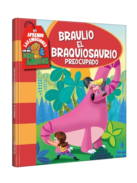 Dino amigos Braulio, el braquiosaurio preocupado
