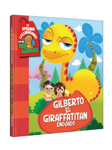 Dino amigos Gilberto, el giraffatitan enojado
